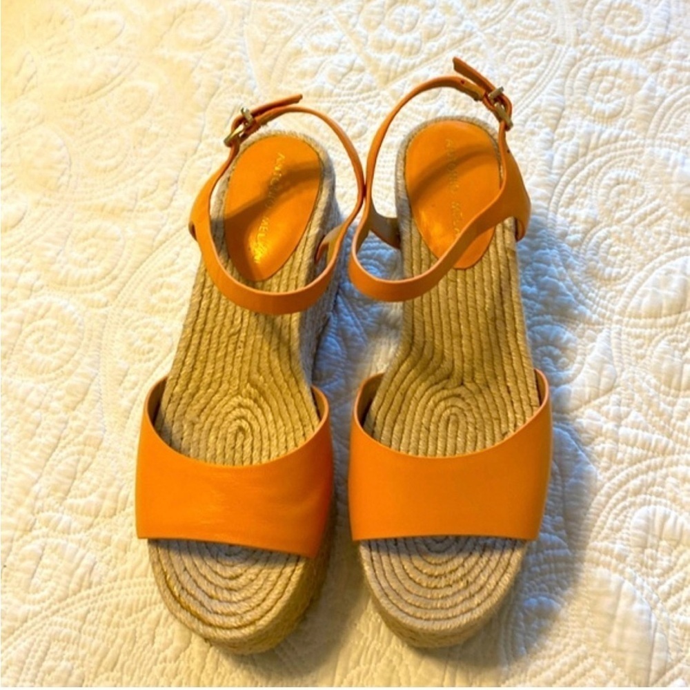 ANTONIO MELANI Orange Espadrille Shoes